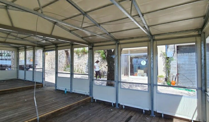 chiusure in pvc per locali commerciali, privati e attività, telonificio in molise, grossista di tessuti in molise