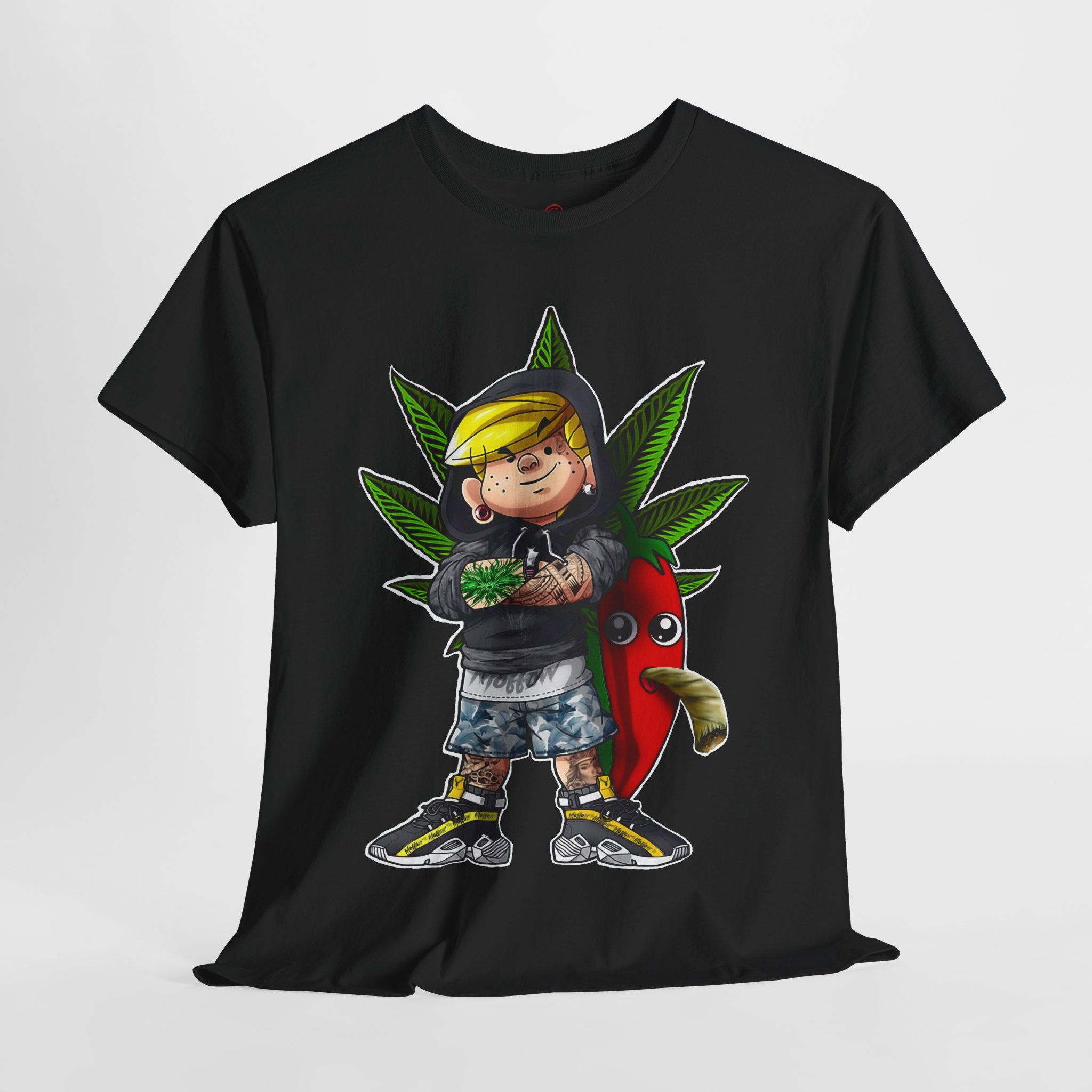 Cool Cartoon Cannabis Tee for Chill Vibes