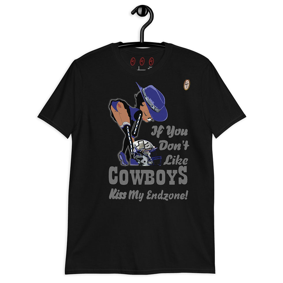 Thumbnail: Cowboy Nation Kiss My EndZone Unisex T-Shirt 