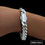 Thumbnail: Mens Stainless Steel Cuban Bracelet