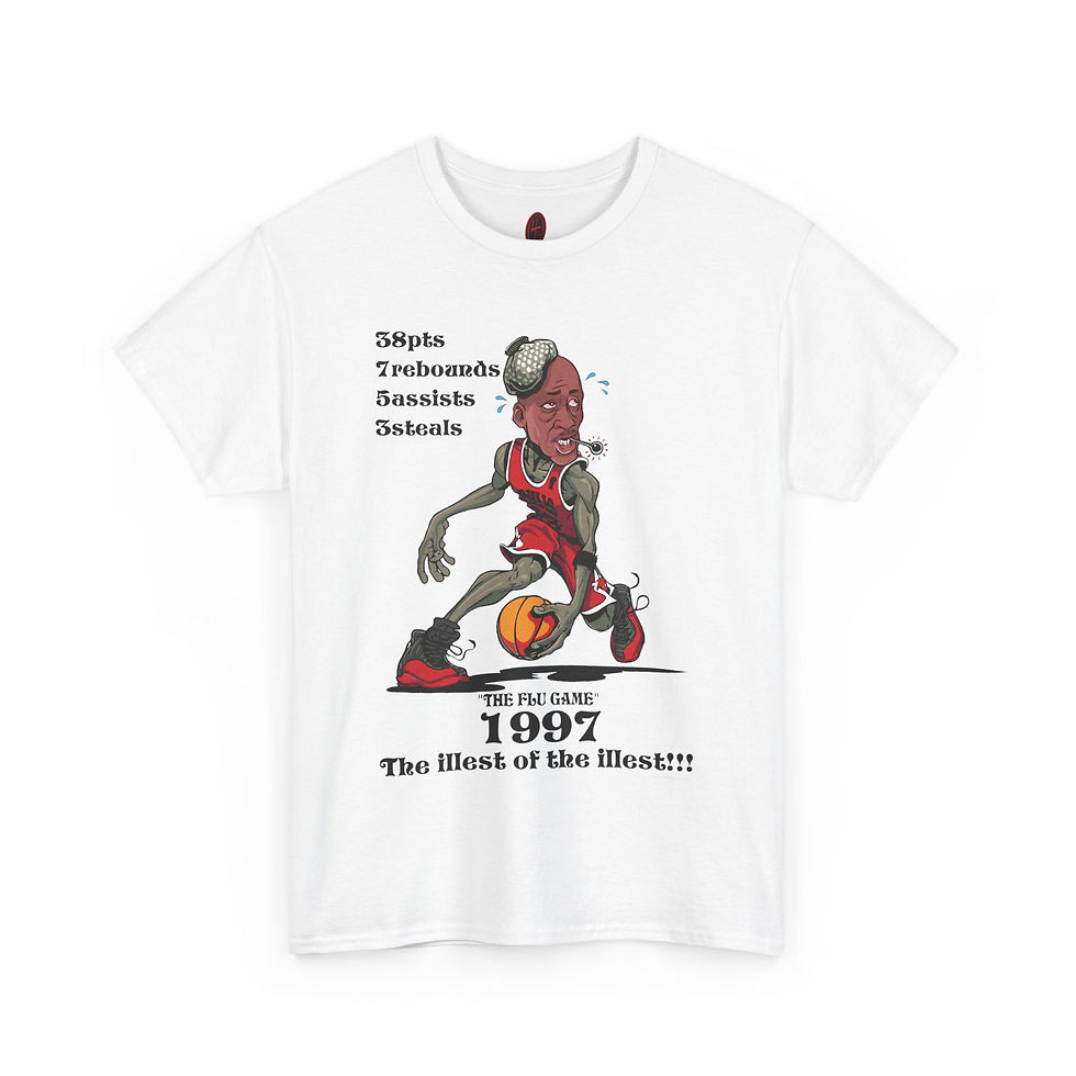 Thumbnail: MJ The Flu Game - Retro Basketball Tribute Shirt