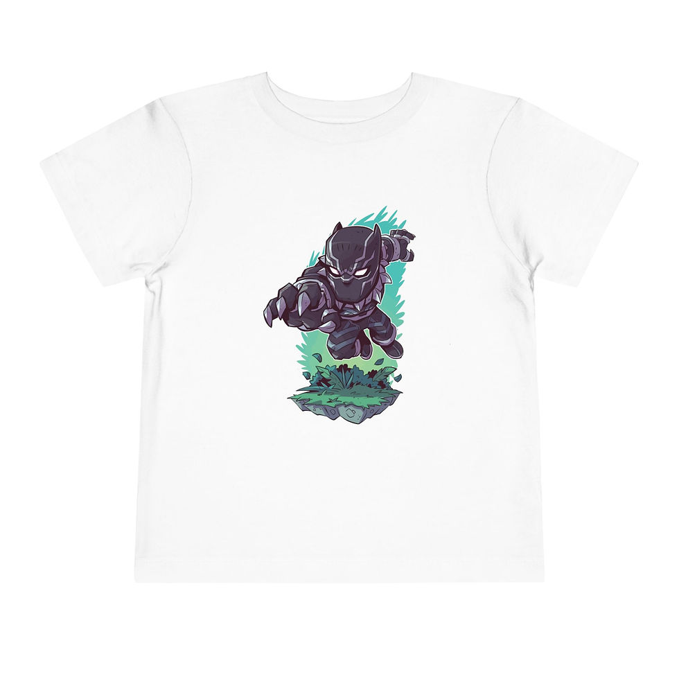 Thumbnail: Trendy Toddler Tee with Inspired Cartoon Design