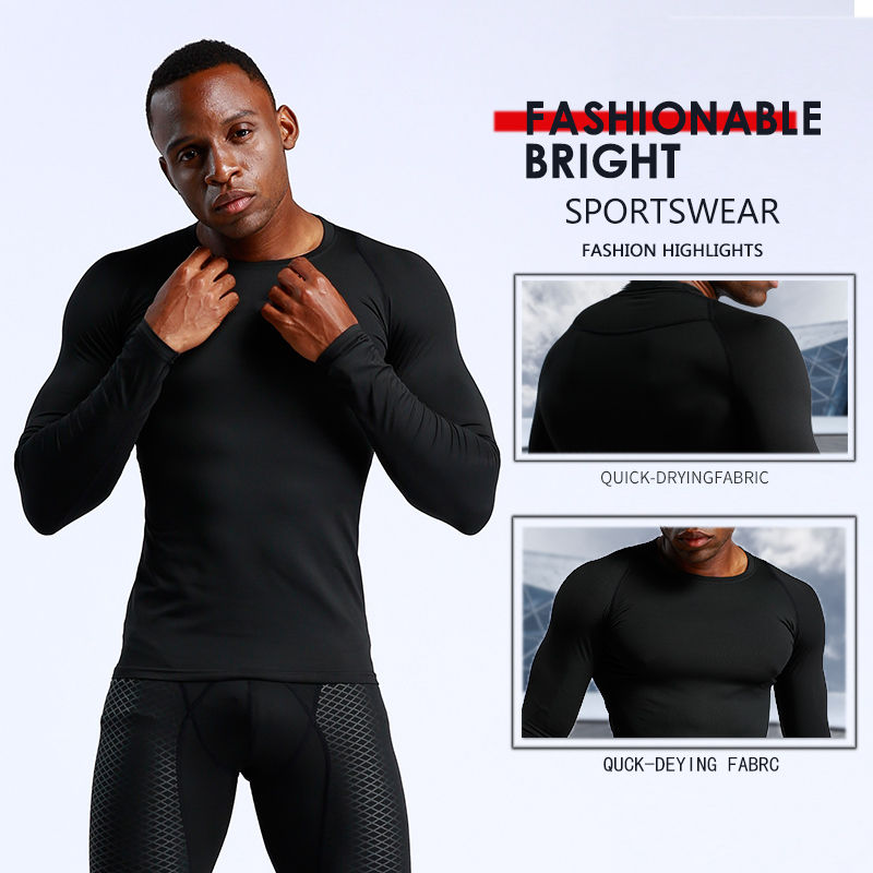 Thumbnail:  Long Sleeve Gym T-Shirt Fitness Sportswear