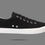 Thumbnail: Retro Black/White Canvas Sneakers Unisex Size - Cushioned Insole