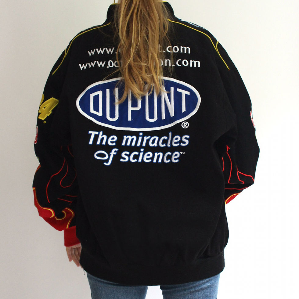 Vintage Sport Style Bomber Embroidery Logo Printed Racing Jacket