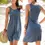 Thumbnail: Womens Beach Sundress Condole Belt Vestidos