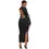 Thumbnail: V Neck Bodycon Casual Backless Long Sleeve Dress