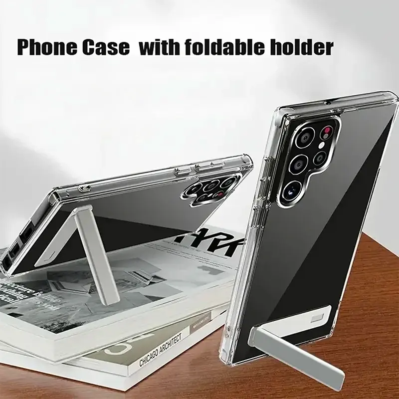 Ultra Clear Phone Case With Kickstand for Samsung Galaxy S22 S23 Ultra Plus 24