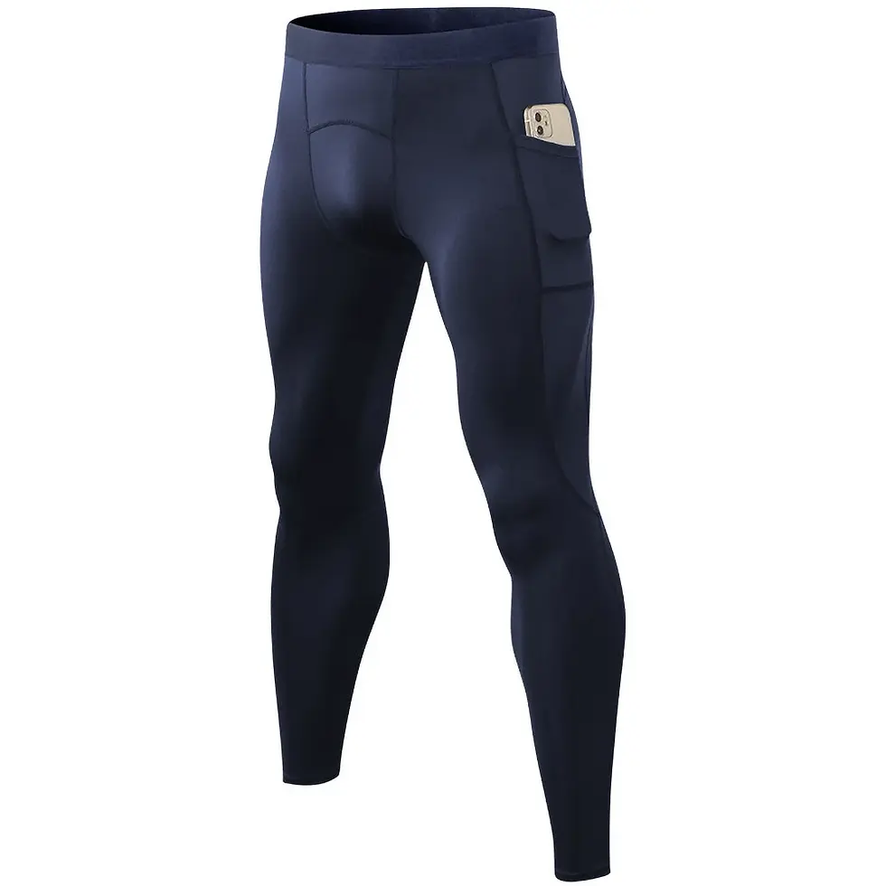 Thumbnail: Anti-Cellulite Men's Yoga Pants Breathable Compression Seamless Elastic Waist
