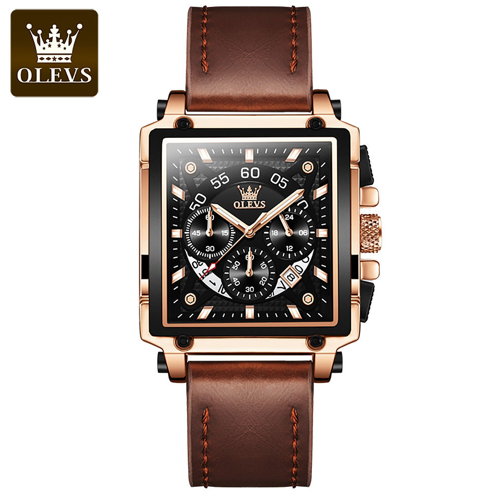 Thumbnail: Waterproof Luxury Leather Strap Watch