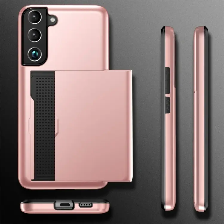 Thumbnail: Card Holder Scratch-Resistant Shockproof Case Cover for Samsung Galaxy S24 Ultra
