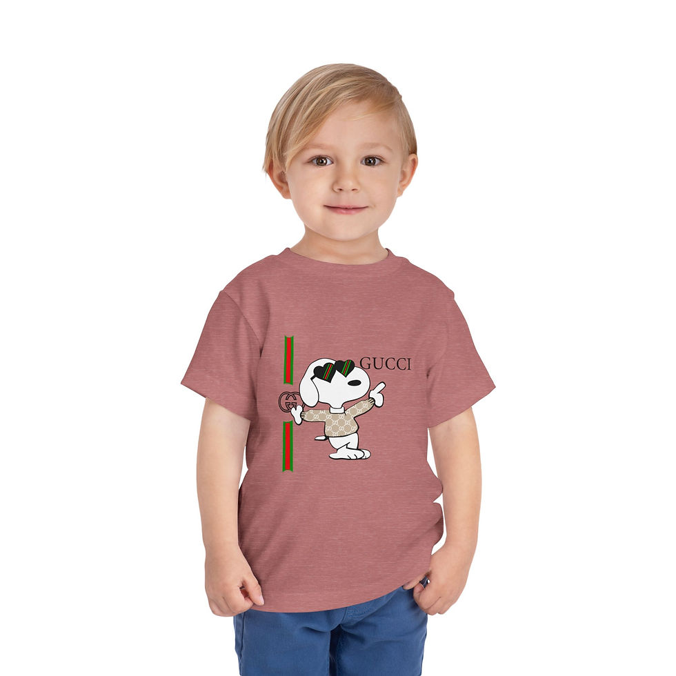 Thumbnail: Trendy Toddler Tee with Inspired Cartoon Design