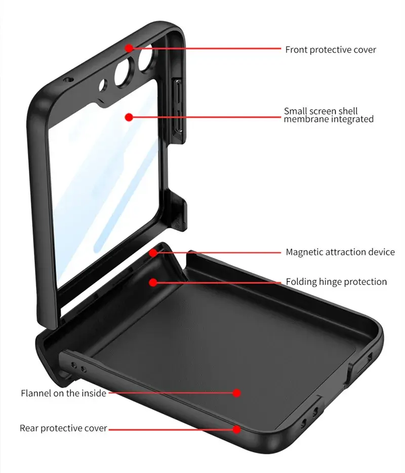 Thumbnail: Magnetic Case for Samsung Galaxy Z Flip 5 / 4 / 3