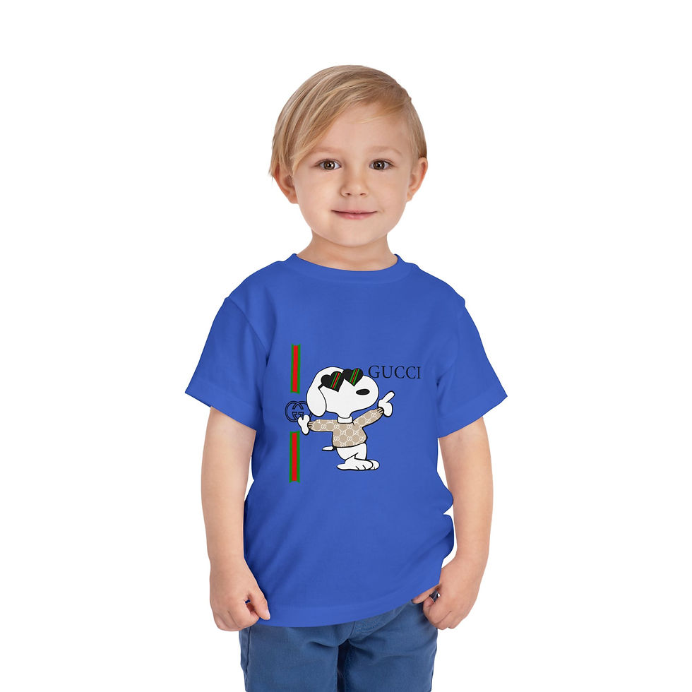 Thumbnail: Trendy Toddler Tee with Inspired Cartoon Design