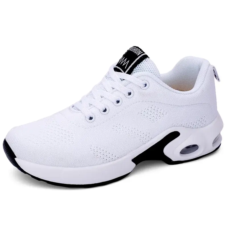 Thumbnail: Women Lightweight Sneakers Breathable Mesh Air Cushion Lace Up Zapatos