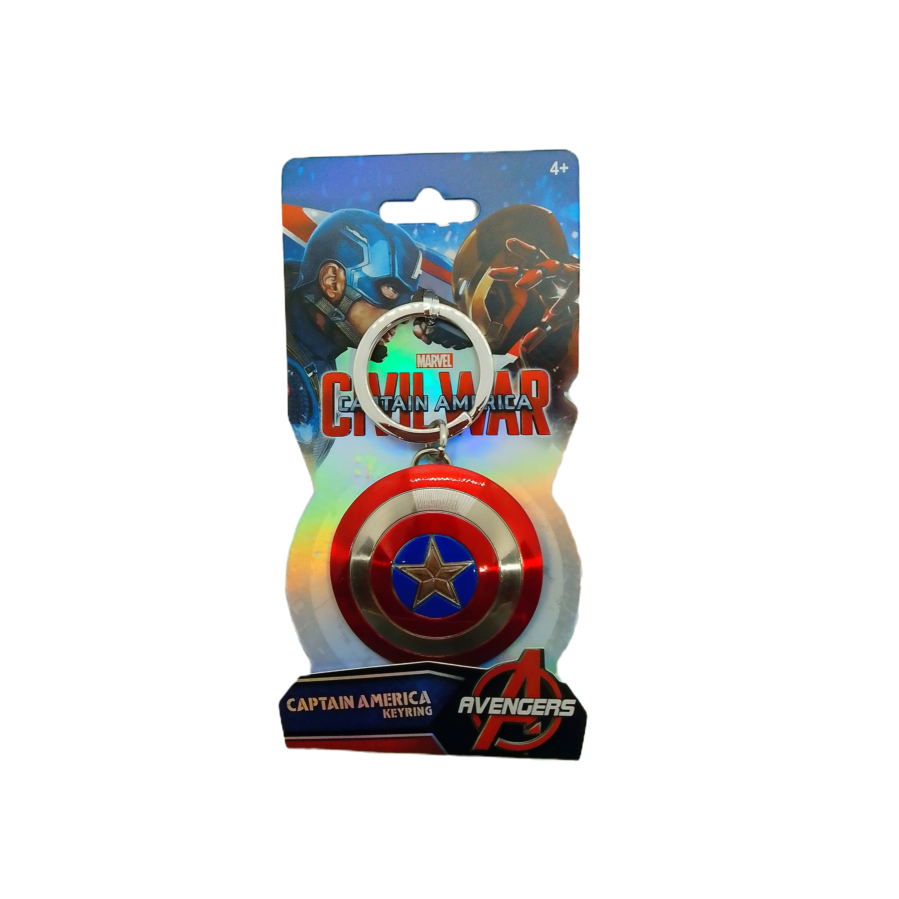 "MARVEL Capitán América" llavero metálico.