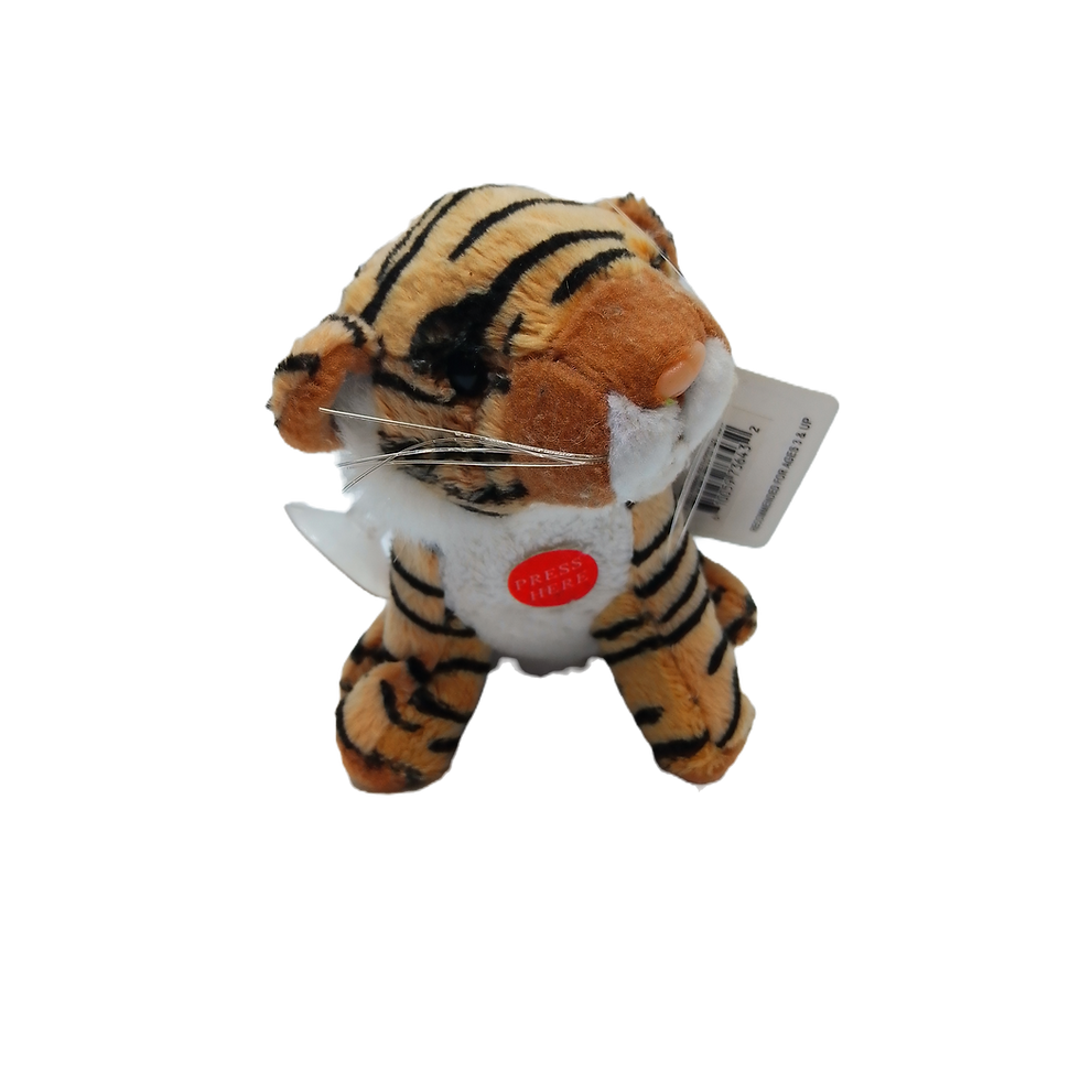 Llavero fiera, animal de peluche.