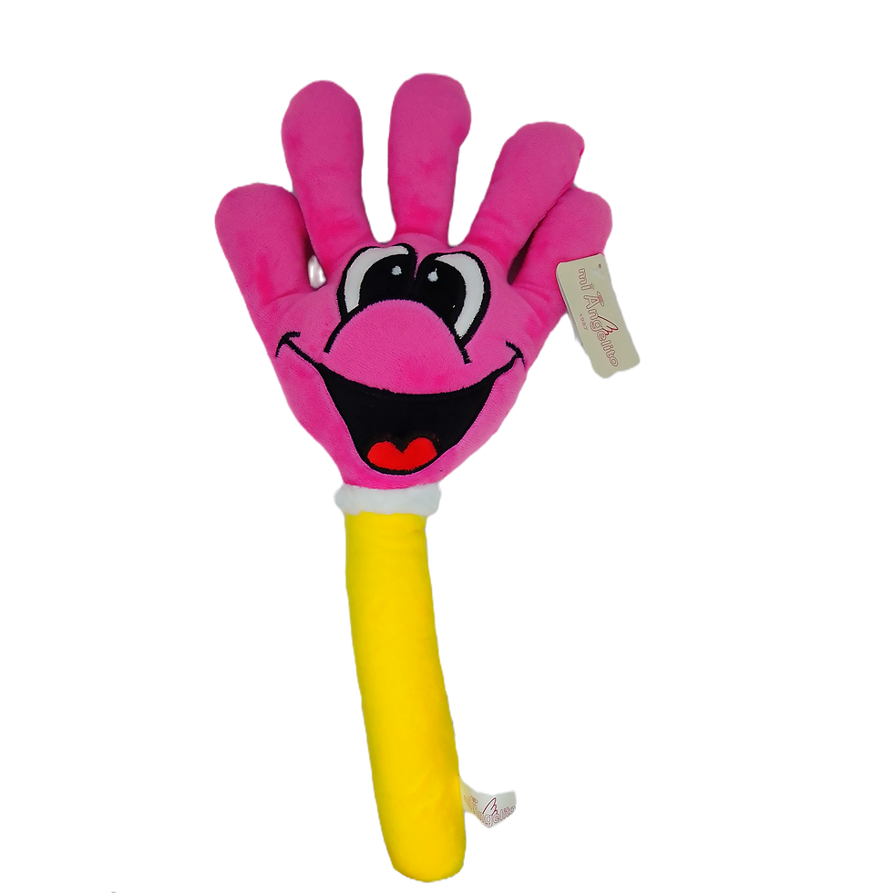 Mano risueña con sonido.