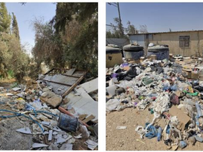 Schoolyards filled with piles of trash