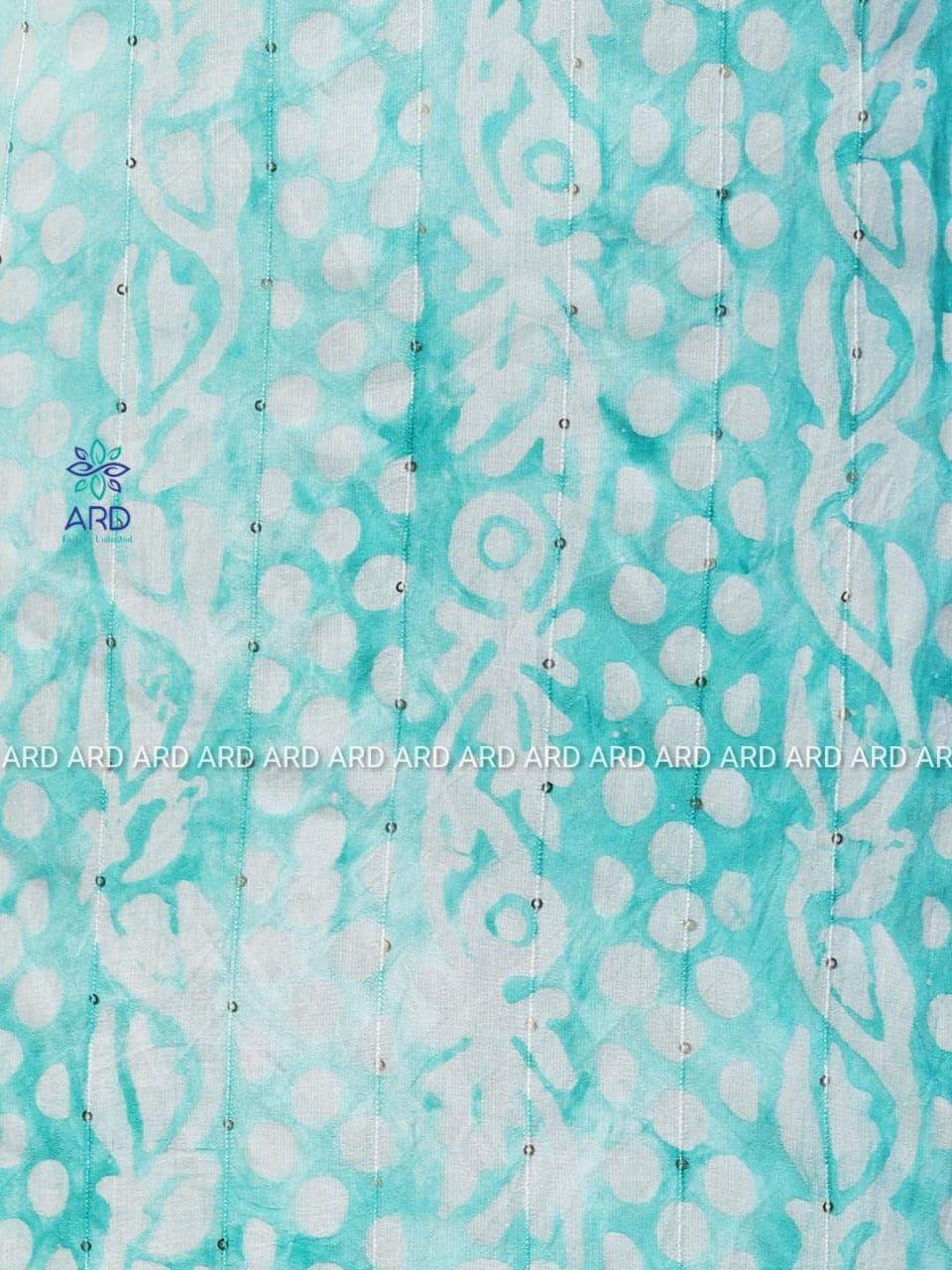 Thumbnail: Sea Green Chanderi Salwar Kameez Set for Women | Ready-to-Wear Straight Fit 