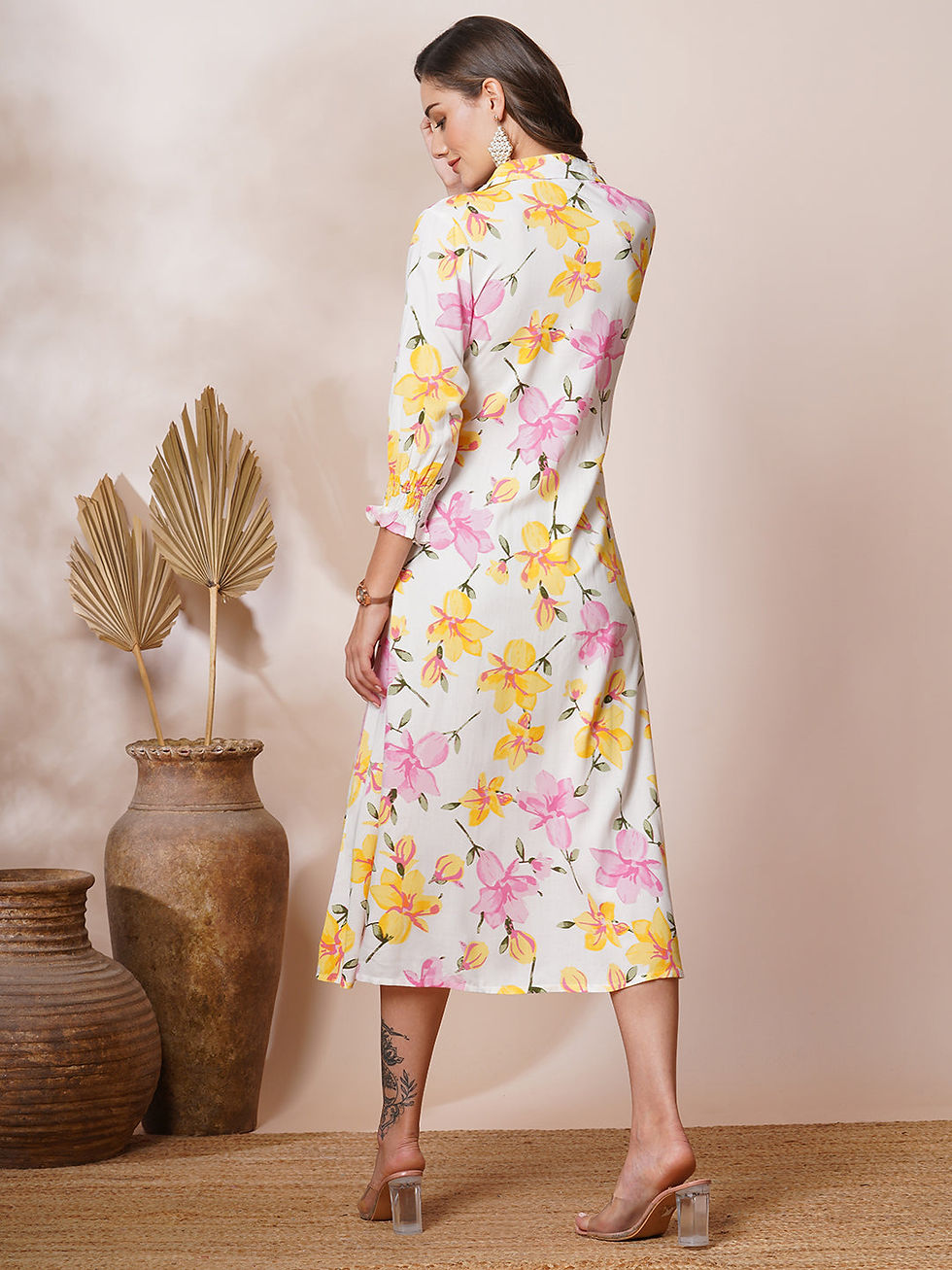 Thumbnail: Floral Print Midi Dress 