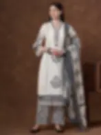 latest design kurta palazzo set women printed