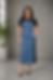 Women’s black and blue denim bodycon midi dress with contrast panel detailing and trendy western casual fashion styling.