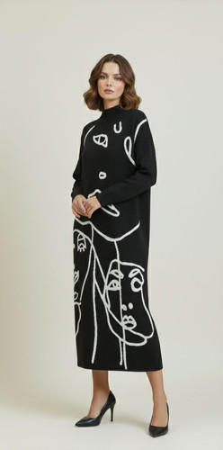 chinese dress ladies The Woolen Flared Dress main image 0