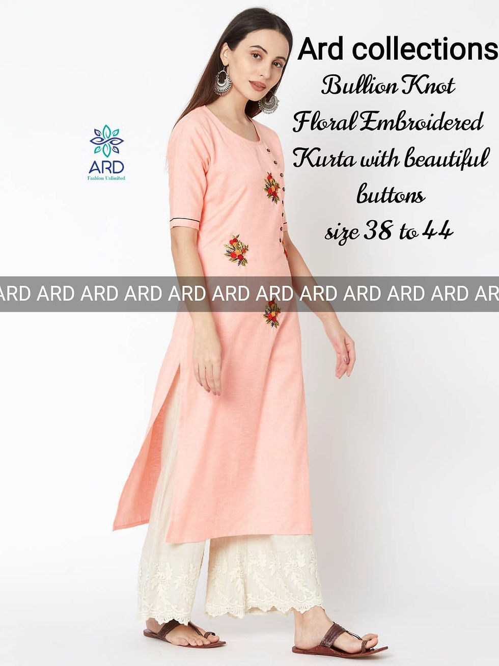 Thumbnail: Straight Embroidered 
Kurta 