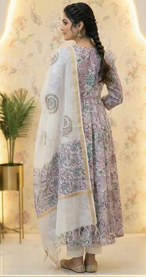 Thumbnail: anarkali kurta set with dupatta