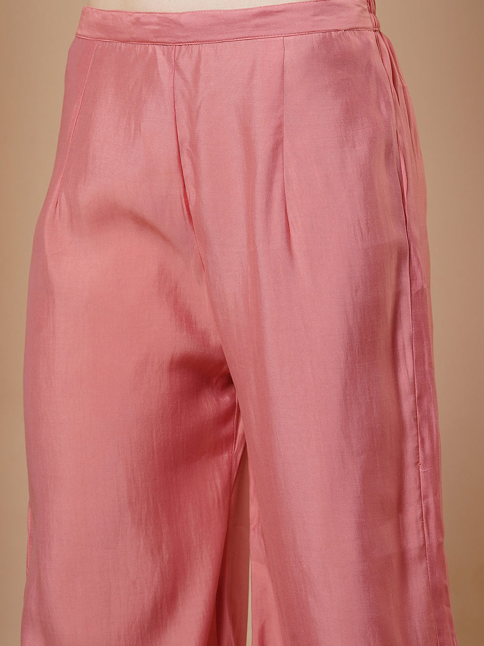 Thumbnail: Hand Embroidered A line Pleated Kurta Set 