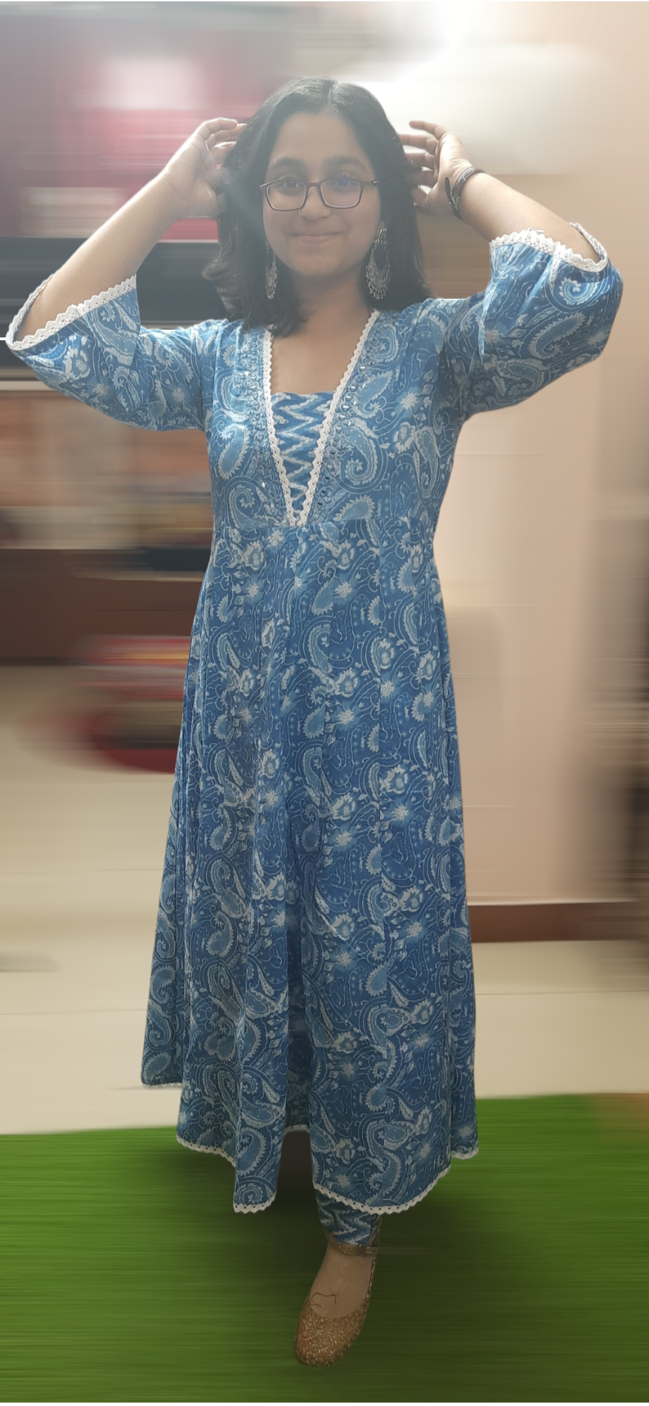 Thumbnail: anarkali kurta with dupatta
