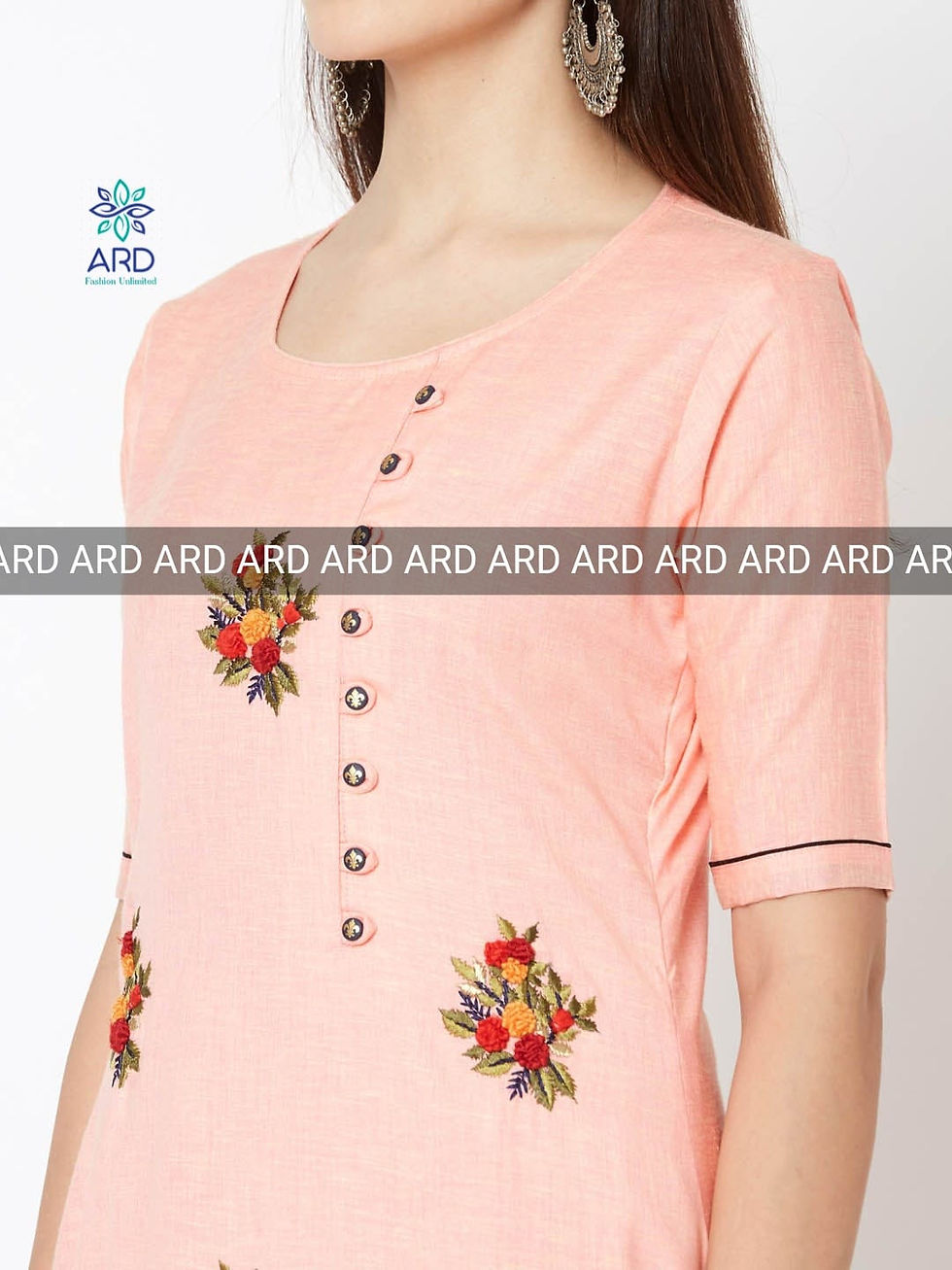 Thumbnail: Straight Embroidered 
Kurta 