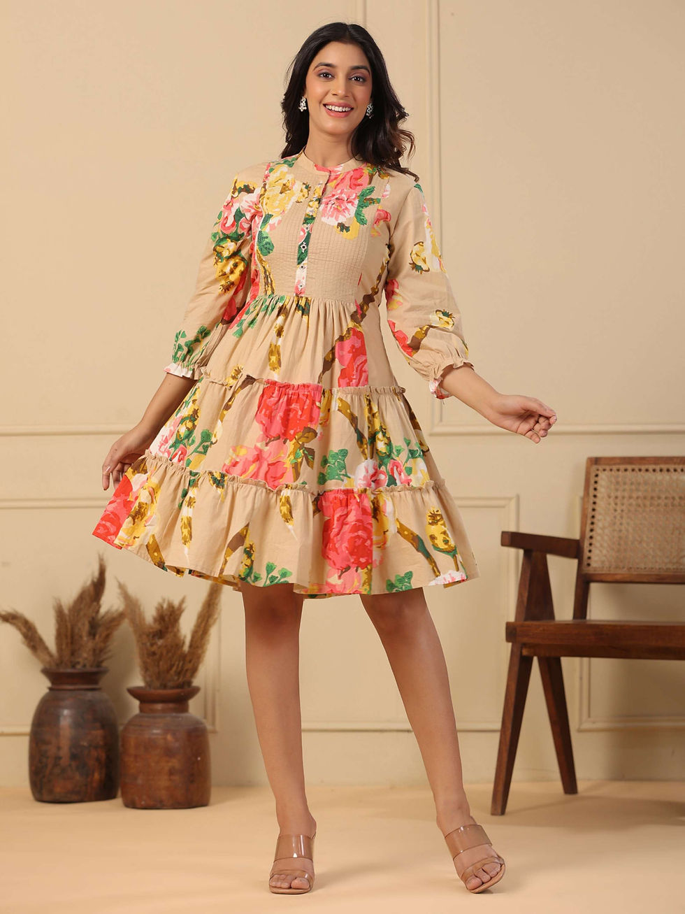 Thumbnail: Embroidered Dress For Women 