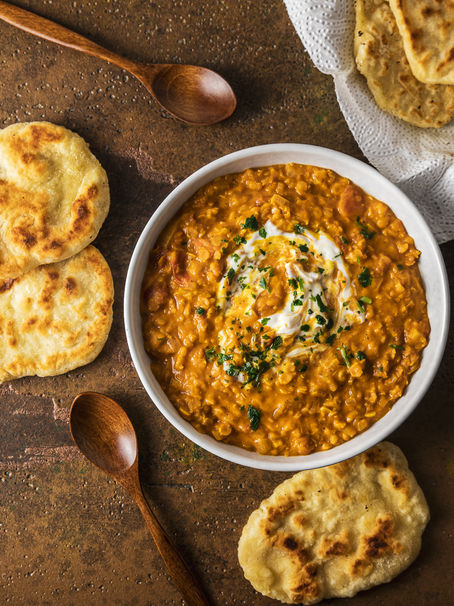 Rotes Linsen Dal (vegan) 