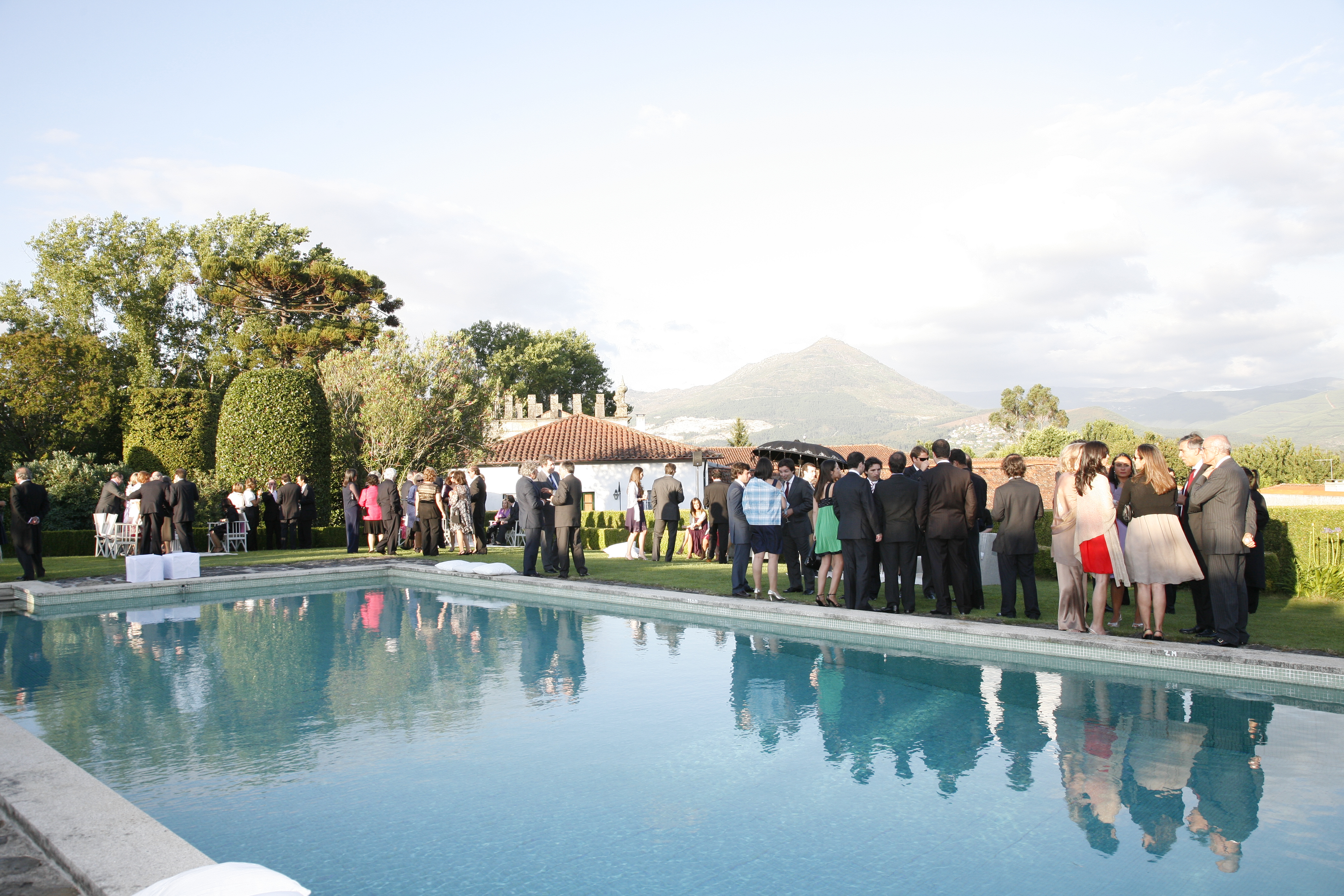 Wedding Party by the pool