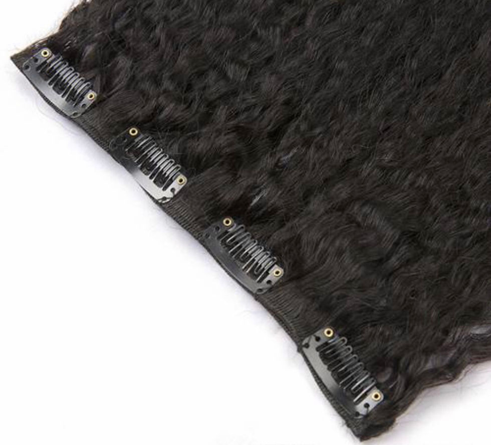 Miniatura: Kinky Straight Clip-In Hair Extensions 200grams – Textura Natural y Volumen Real