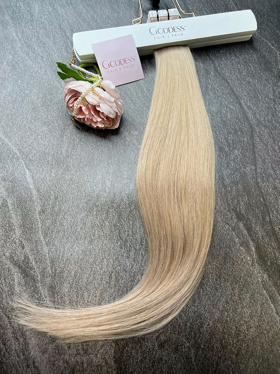 Miniatura: Extensiones adhesivas: Goddess Hair Tape Premium Blonde 100 g