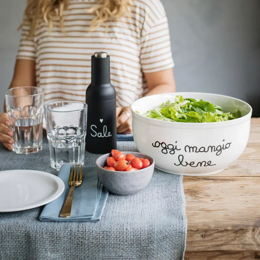 Miniatura: Insalatiera Ciotola "Oggi Mangio Bene"