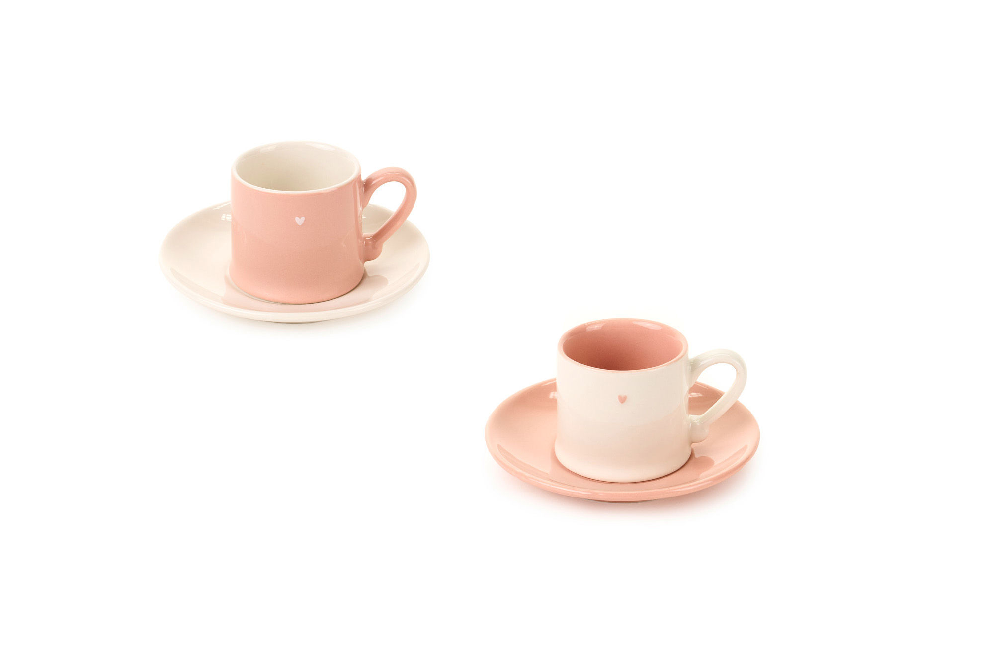 Tazzina espresso set di 2 con cuore Amour