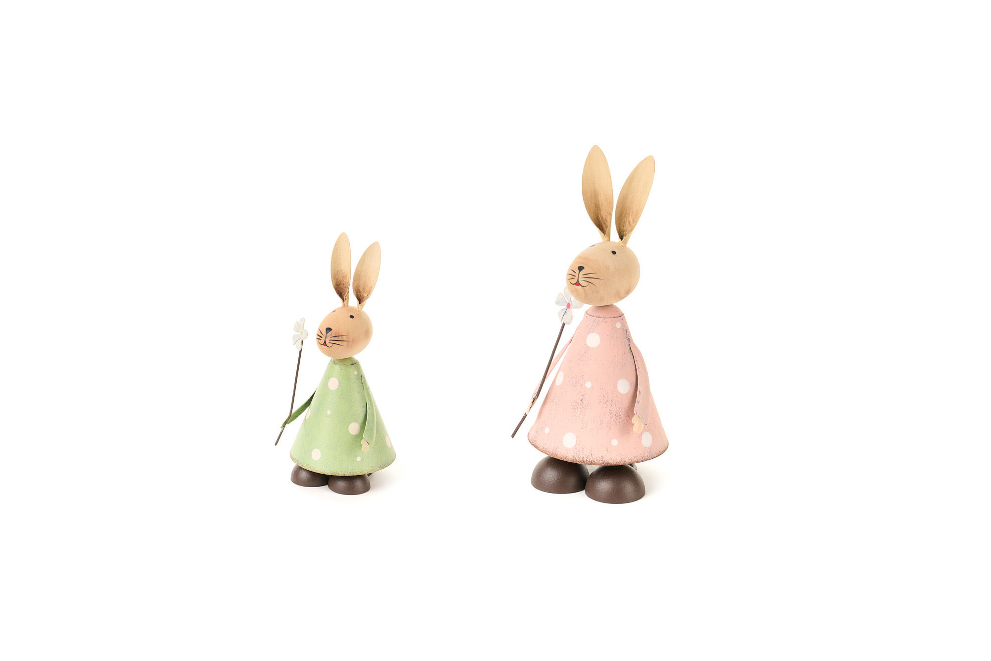 Coppia di Conigli con fiore Dorothy