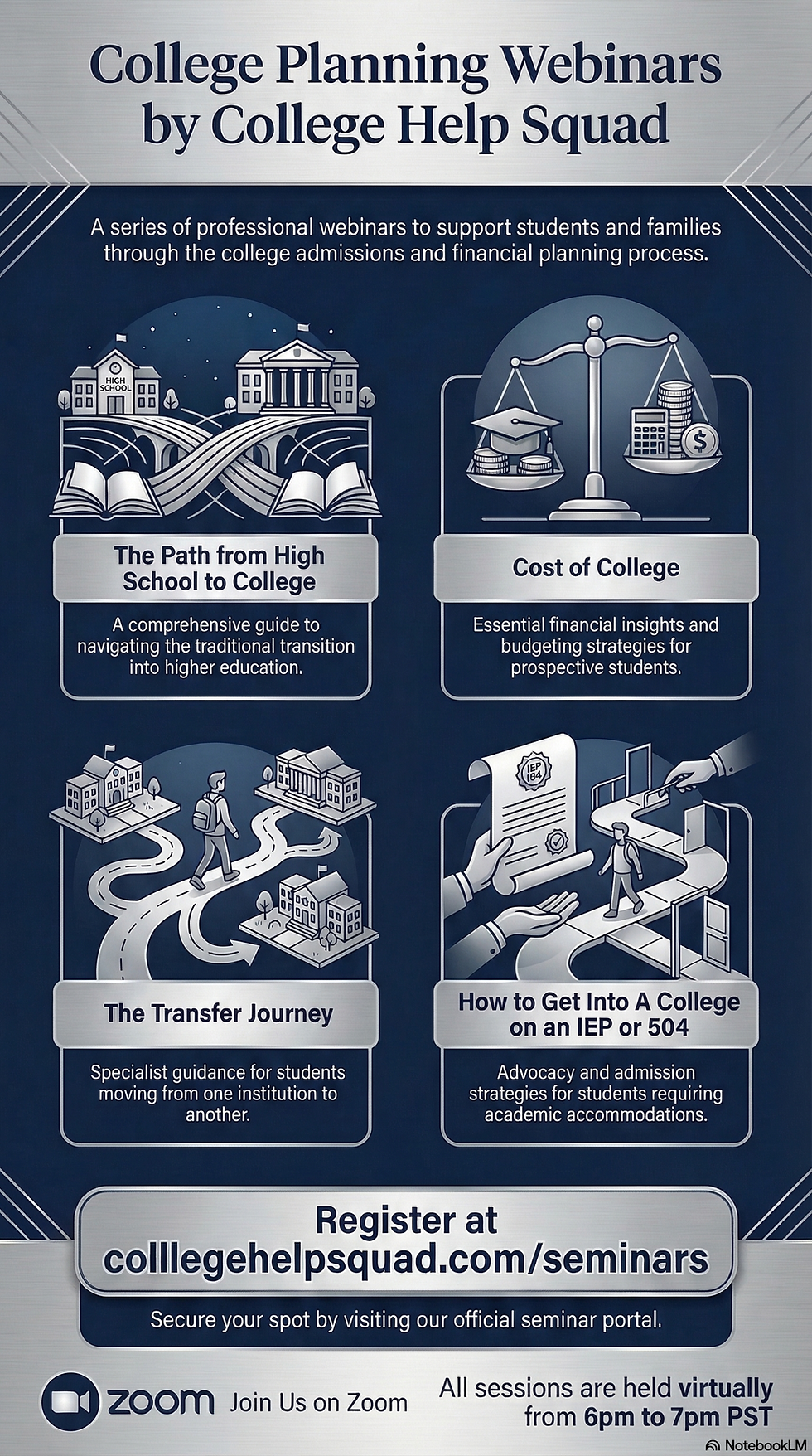 College Planning Webinars by College Help Squad