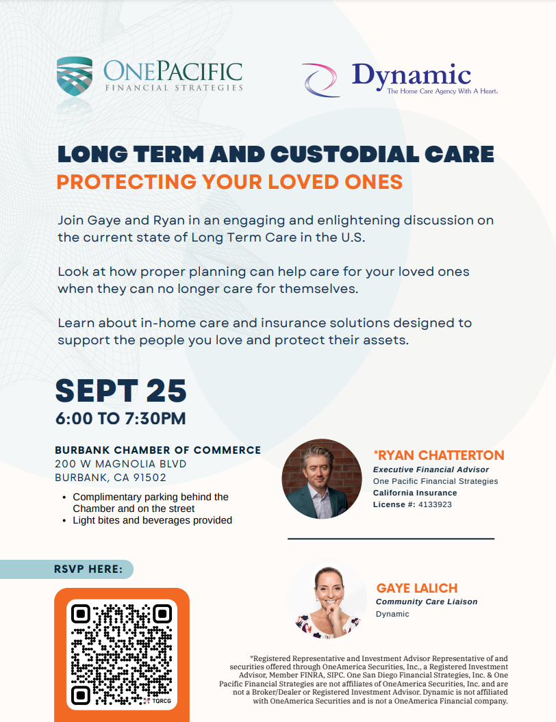 Long Term And Custodial Care: Protecting Your Loved Ones ~ Presented by Ryan Chatterton & Gaye Lalich