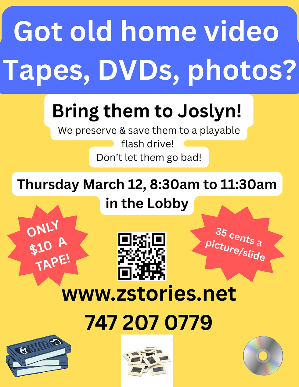 Preserve Your Memories Event @ ZStories Digital!