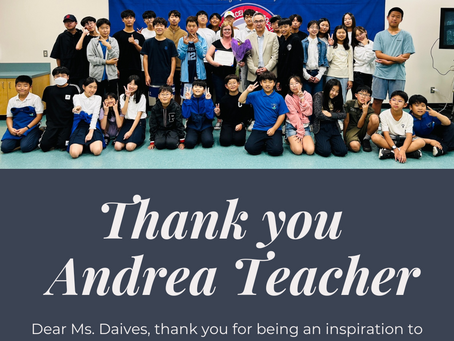 Thank you Andrea Teacher