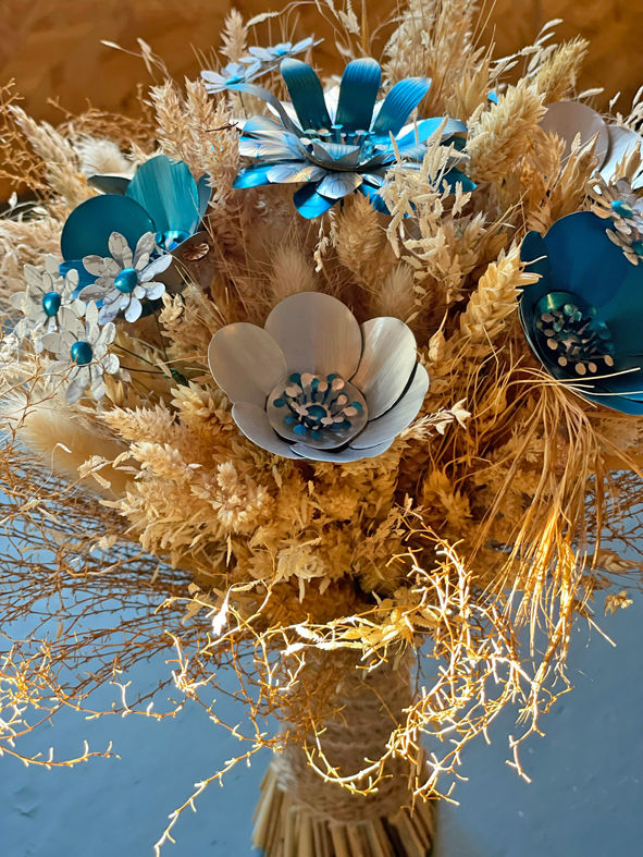 Miniature : Bouquet de mariée bleu