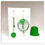 Miniature : Boucles d'oreilles Fleuries L-AS - vert tendre