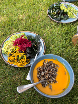 Festive autumn family meal