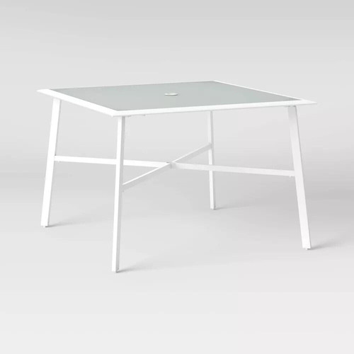 Project 62™ Fisher 4 Person Square Patio Dining Table Steel Stand up