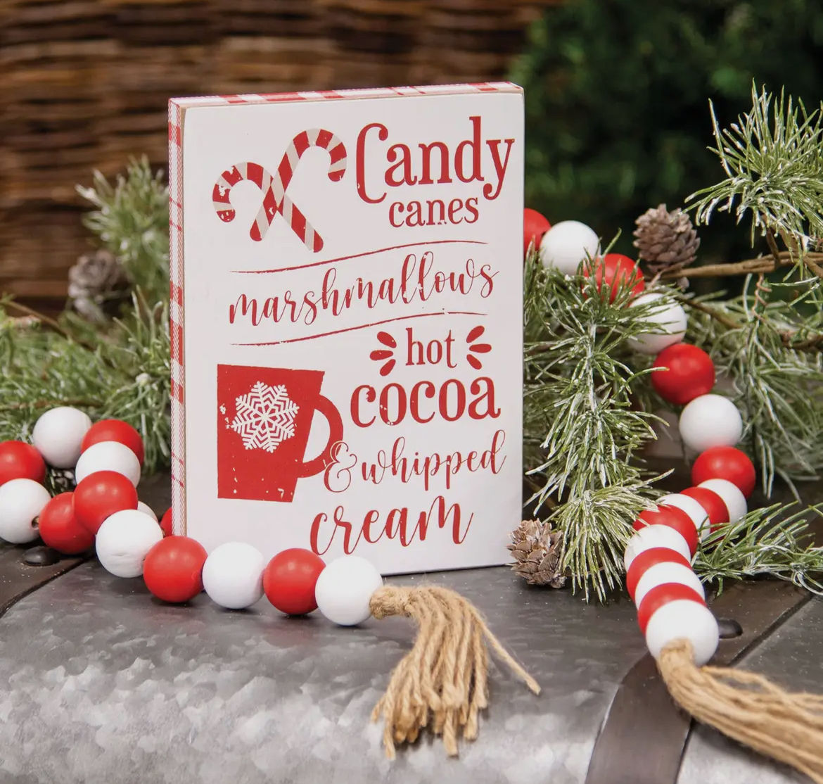 Candy Cane Sign
